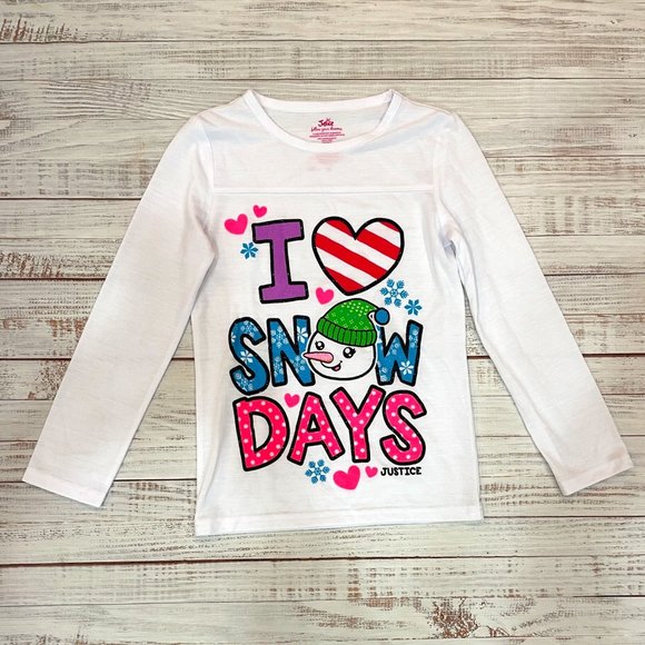Girls I Love Snow Days Pajamas 2-Piece Set - Picture 2 of 7
